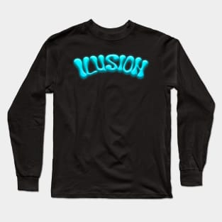 Ilusion - Graffiti Text Long Sleeve T-Shirt